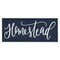 Stupell Industries Navy Blue Homestead Phrase Canvas Wall Art